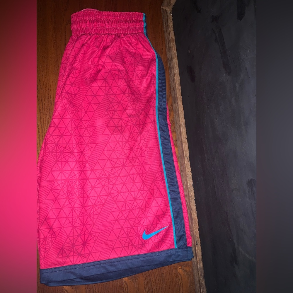 Nike Basketball Shorts Pink and Teal EUC!